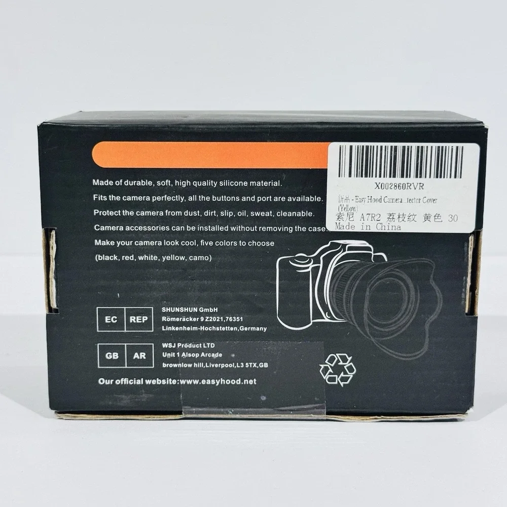 New Easy Hood Yellow Silicone Case Body Skin Cover‎ Nikon D4 D4S Digital Camera